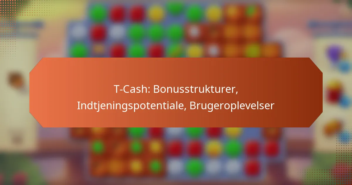 T-Cash: Bonusstrukturer, Indtjeningspotentiale, Brugeroplevelser