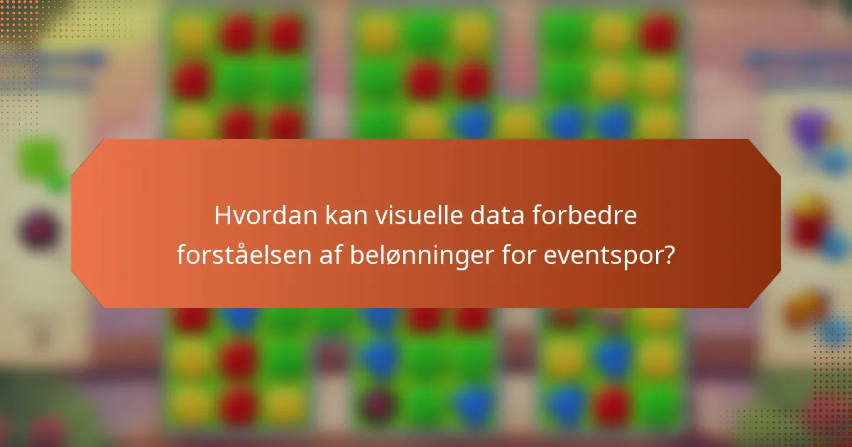 Hvordan kan visuelle data forbedre forståelsen af belønninger for eventspor?